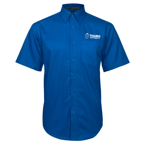  Royal Twill Button Down Short Sleeve - Touro University Horizontal