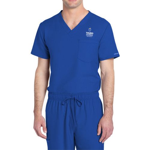  Unisex Royal Ultra V Neck Scrub Top - Touro California College of Pharmacy Vertical