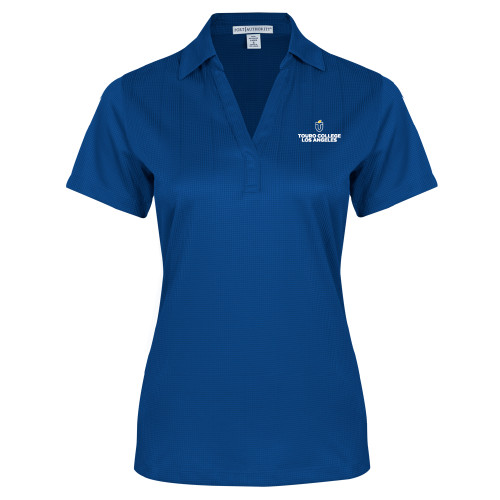  Womens Royal Performance Fine Jacquard Polo - Touro College Los Angeles - Touro University