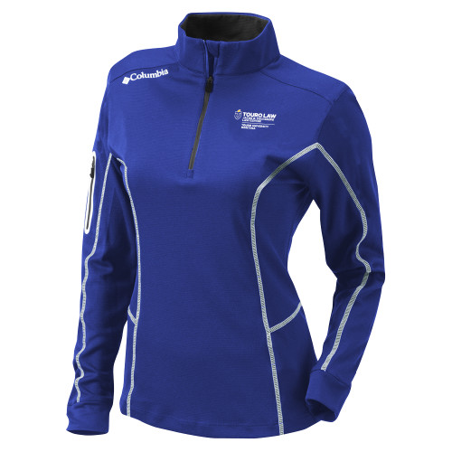  Columbia Womens Omni Wick Royal 1/4 Zip - Touro Law - Touro Montana
