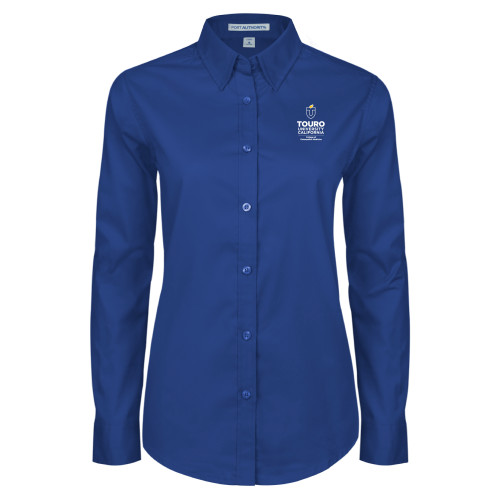  Womens Royal Twill Button Down Long Sleeve  - Touro California College of Osteopathic Medicine Vertical
