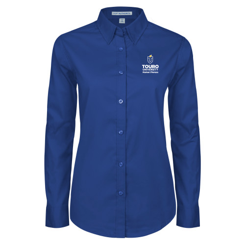  Womens Royal Twill Button Down Long Sleeve  - Machon LParnasa - Touro University