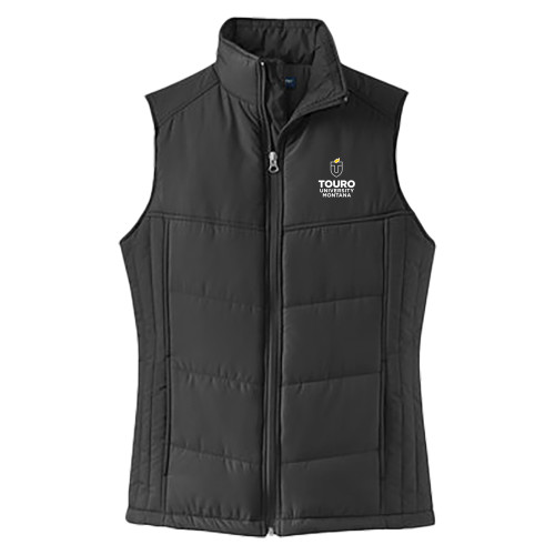  Womens Black Puffer Vest - Touro Montana Horizontal