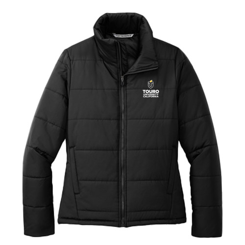  Womens Black Puffer Jacket - Touro University Horizontal