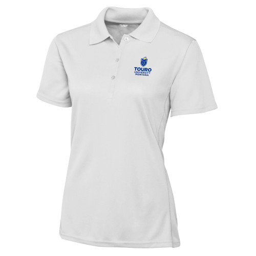  C&B Womens White Clique Ice Pique Polo - Touro Montana Horizontal