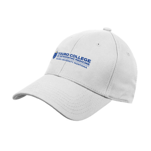  White Structured Adjustable Pro Style Hat - Touro College of Osteopathic Medicine Montana