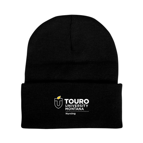  Black Knit Beanie w/Cuff - Touro Montana Nursing Vertical