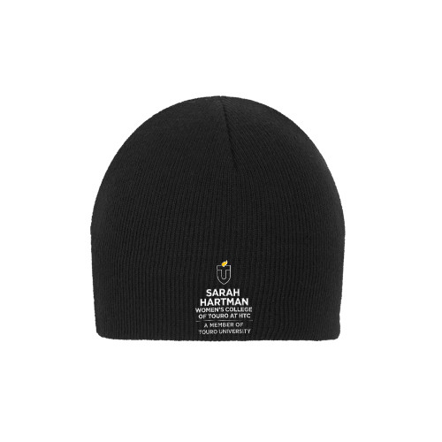  Black Knit Beanie w/Cuff - Touro University Hebrew Theological College