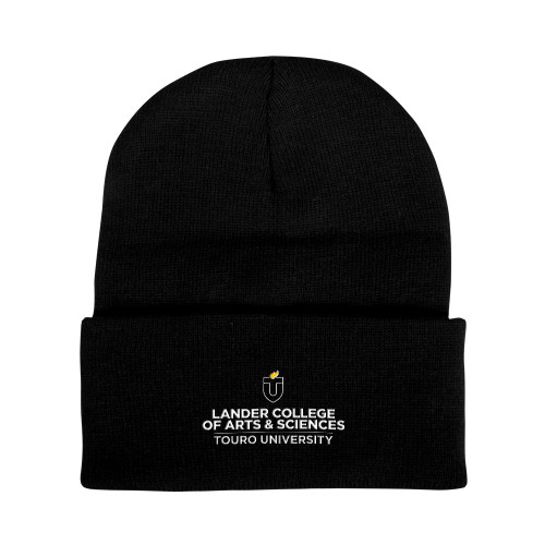  Black Knit Beanie w/Cuff - Touro University Lander College of Arts and Sciences
