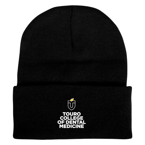  Black Knit Beanie w/Cuff - College of Dental Medicine - Touro University