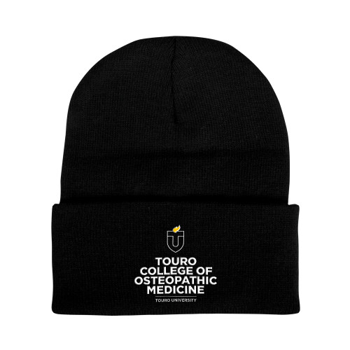  Black Knit Beanie w/Cuff - Touro University Touro College of Osteopathic Medicine