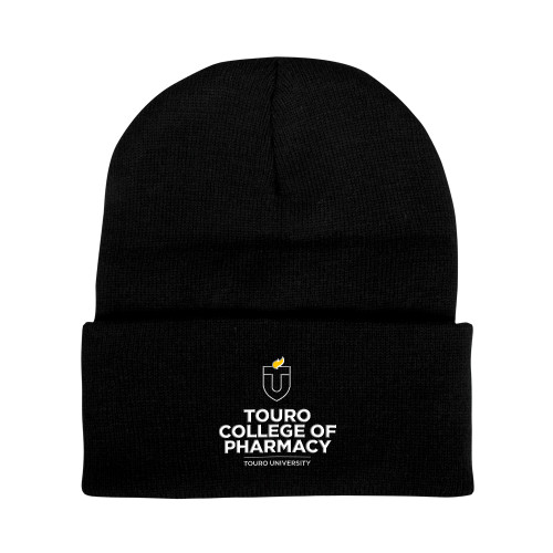  Black Knit Beanie w/Cuff - Touro University Touro College of Pharmacy