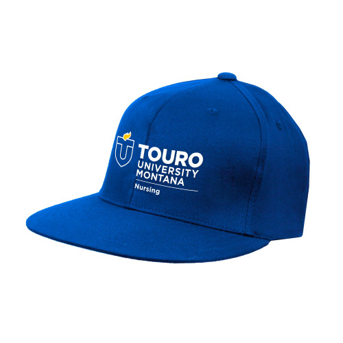  Royal Flat Bill Snapback Hat - Touro Montana Nursing Vertical