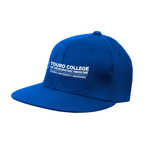  Royal Flat Bill Snapback Hat - Touro College of Osteopathic Medicine Montana