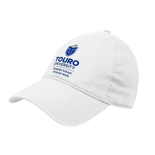  White Unstructured Adjustable Low Profile Hat - Touro University Graduate School of Social Work