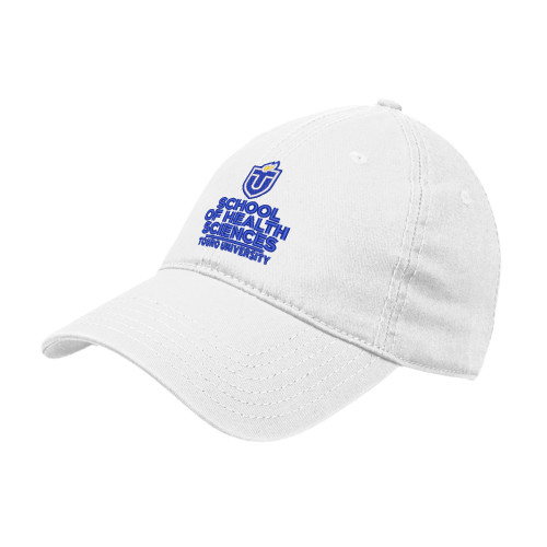 White Unstructured Adjustable Low Profile Hat - Touro University School of Health Sciences