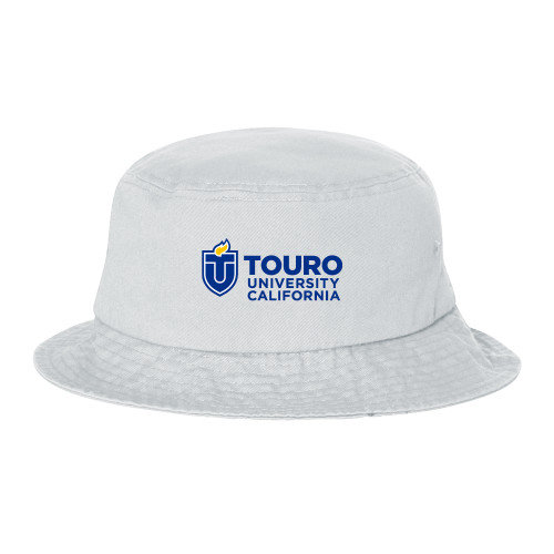  Sportsman White Bucket Hat - Touro University CA Horizontal