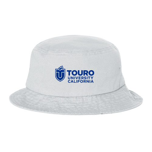  Sportsman White Bucket Hat - Touro University CA Horizontal