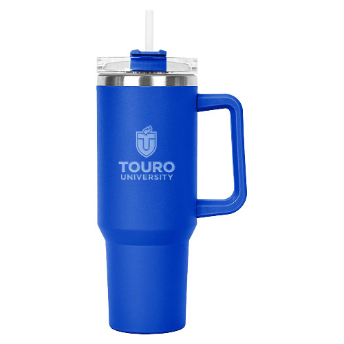  Hippo Royal Mug & Straw Lid with Twist Closure 40 oz - Touro University Stacked Engraved