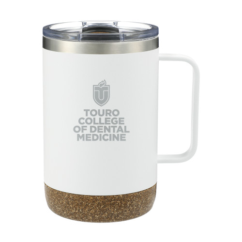  Valhalla Vacuum Insulated Camp White Mug 14oz - College of Dental Medicine - Touro University Reversed Engraved