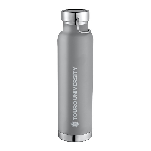  Thor Copper Vacuum Insulated Grey Bottle 22oz - Touro University Flat Reversed Engraved
