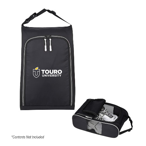  Crosstown Side Mesh Black Shoe Bag - Touro University Horizontal