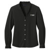 Thumbnail image for  Brooks Brothers Womens Black Long Sleeve Ruffle Collar Blouse