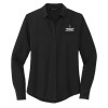 Thumbnail image for  Mercer + Mettle Womens Black Crepe Long Sleeve Camp Blouse