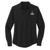 Thumbnail image for  Mercer + Mettle Womens Black Crepe Long Sleeve Camp Blouse