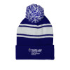 Thumbnail image for  Royal/White Two Tone Knit Pom Beanie w/Cuff