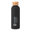 Thumbnail image for  Blair Black Stainless Steel Bottle w/ Bamboo Lid 17 oz