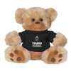 Thumbnail image for  Plush Big Paw 8 1/2 inch Brown Bear w/Black Shirt