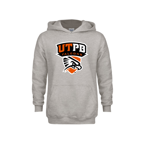  Youth Grey Fleece Hood - Official Logo