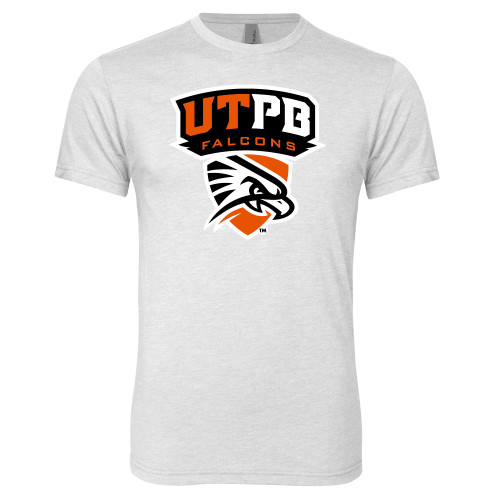  Next Level Heather White Triblend Tee - Official Logo
