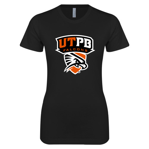  Next Level Womens Black Boyfriend Tee - Official Logo
