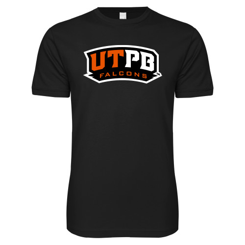  Next Level Black SoftStyle T Shirt - UTPB Falcons