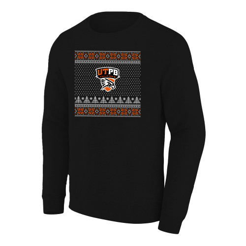  Extended Black Crew - UTEP - Ugly Christmas Sweater w Primary Mark
