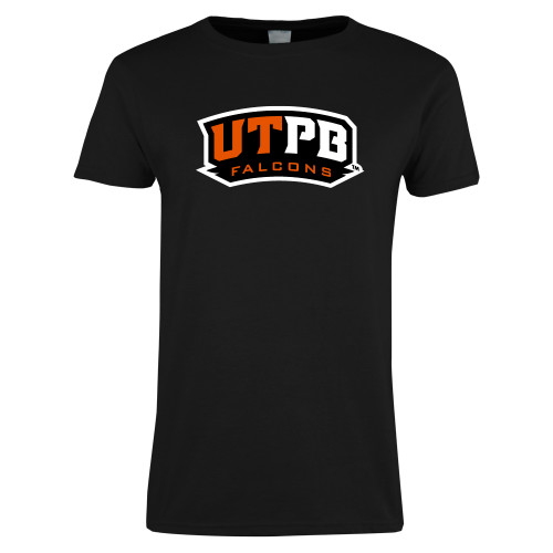  Womens Black Short Sleeve Tee - UTPB Falcons