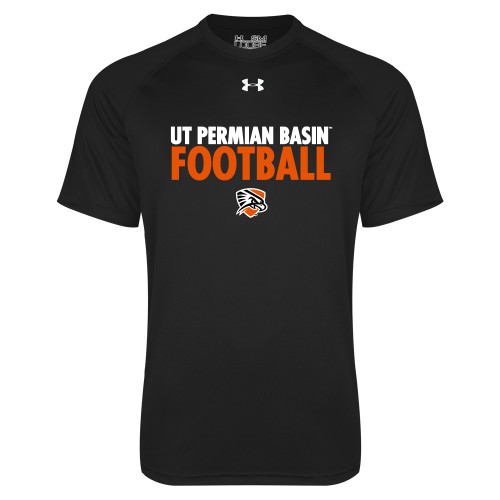  Under Armour Black Tech Tee - UT Permian Basin Football Stacked