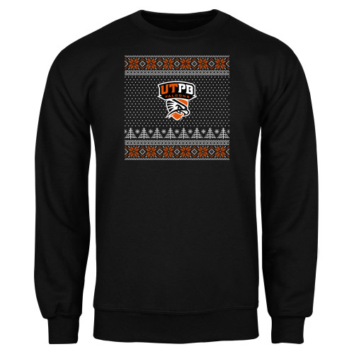  Black Fleece Crew - UTEP - Ugly Christmas Sweater w Primary Mark