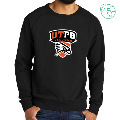  Allmade Black Organic French Terry Crewneck Sweatshirt - Official Logo