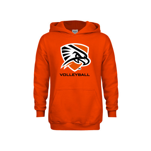 Youth Orange Fleece Hoodie - Volleyball