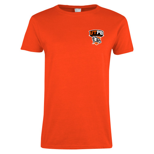  Womens Orange Short Sleeve Tee - Official Logo