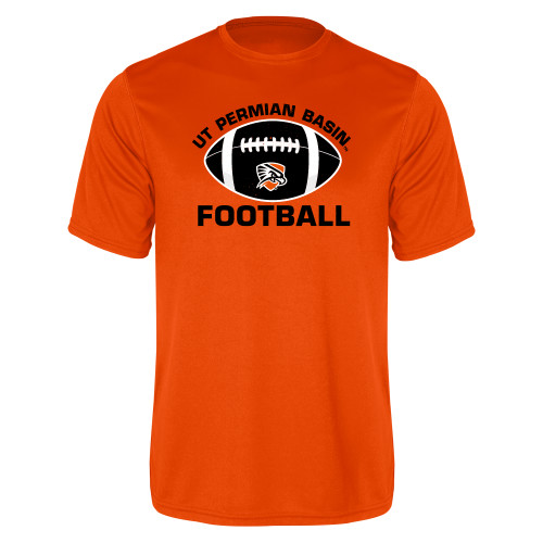  Orange Performance Tee - UT Permian Basin Arched w/ Full Ball