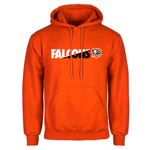  Orange Fleece Hoodie - Falcons Split Two-Tone