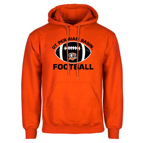  Orange Fleece Hoodie - UT Permian Basin Arched w/ Full Ball