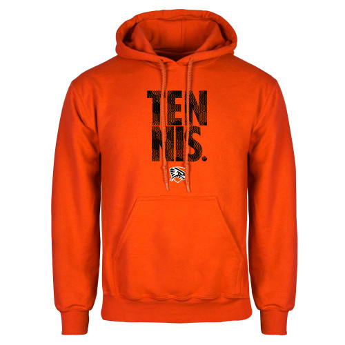  Orange Fleece Hoodie - Tennis Stacked