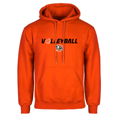  Orange Fleece Hoodie - Volleyball Flat w/ Ball