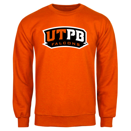  Orange Fleece Crew - UTPB Falcons