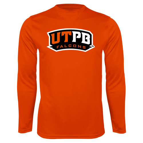  Orange Performance Long Sleeve Shirt - UTPB Falcons